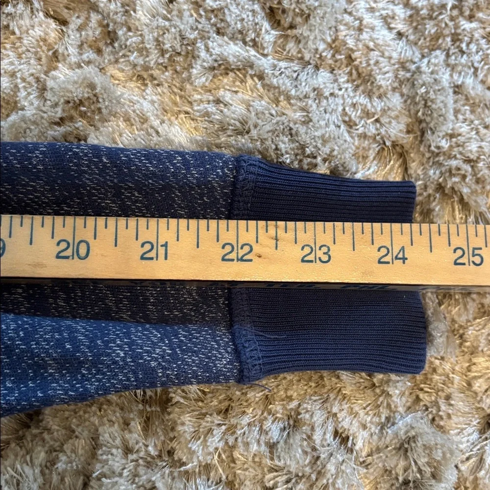 J Crew French Terry Blue Sweatshirt EUC Sz XXS Loungewear Athleisure